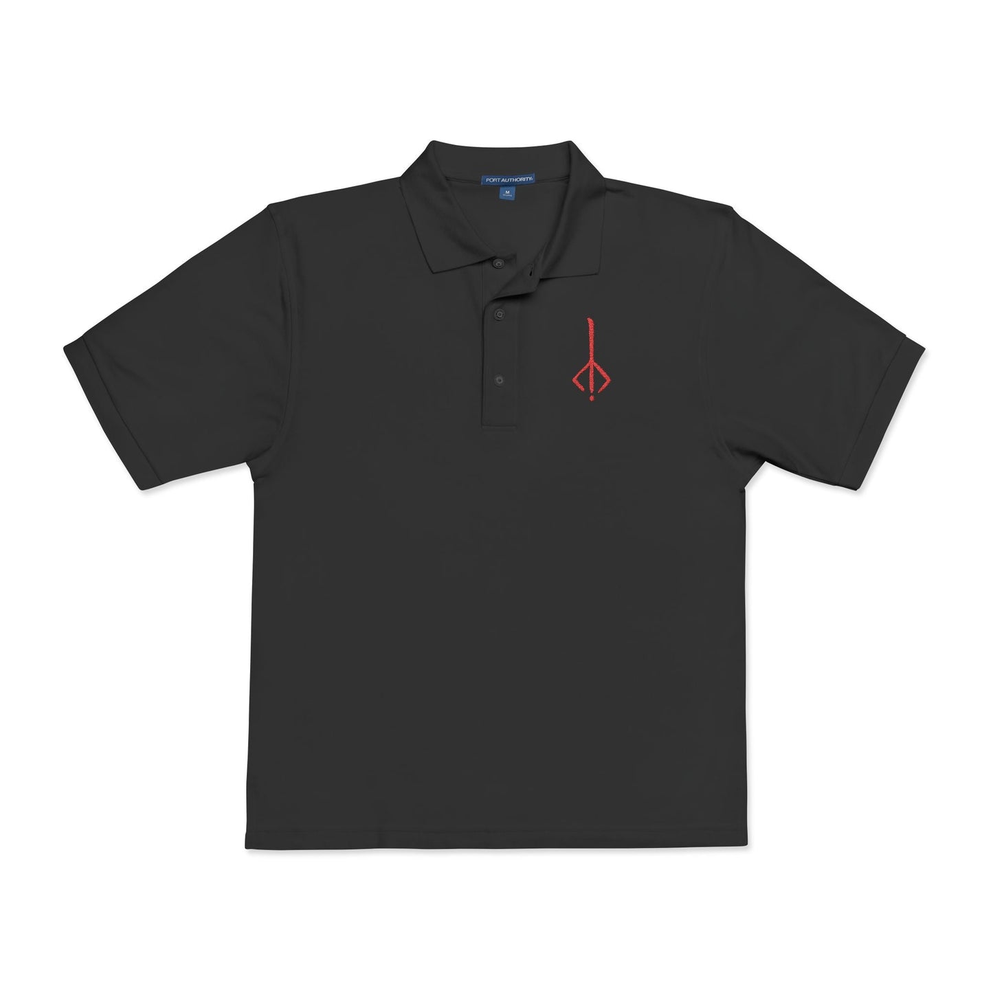 Folded Embroidered T-shirt showcasing the iconic Hunter’s Mark from Bloodborne, a mysterious emblem that allows hunters to resurrect without losing their insight. Representing sacrifice and the inescapable loop of the Dream, the mark serves as a haunting reminder of the curse upon Yharnam. This design radiates dark elegance and eldritch symbolism for devoted fans of the Hunt.