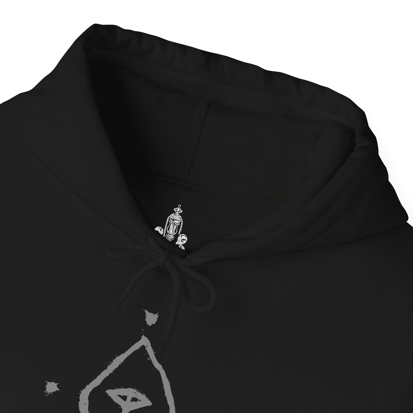 Folded Hooded Sweatshirt showcasing Vicar Amelia, one of Bloodborne’s most haunting bosses, whose beastly form reveals the dark price of faith. Towering, clawed, and veiled in fur, she lets out anguished howls in the Grand Cathedral. This artwork highlights her massive scale and eerie blend of sanctity and monstrosity—a terrifying emblem of the Healing Church’s cursed ambitions.