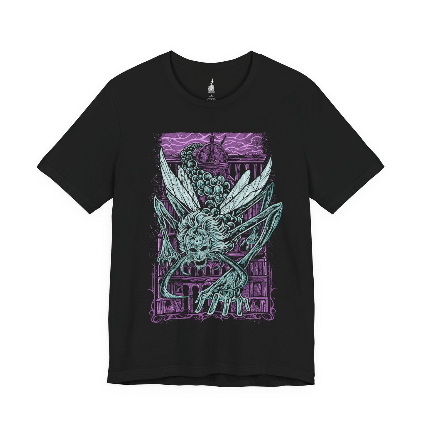Image 3 of a Black T-shirt featuring Astel, Naturalborn of the Void from Elden Ring in a grim design, showcasing the cosmic and eerie creature with its otherworldly appearance, perfect for fans drawn to the dark mysteries of the Lands Between.
