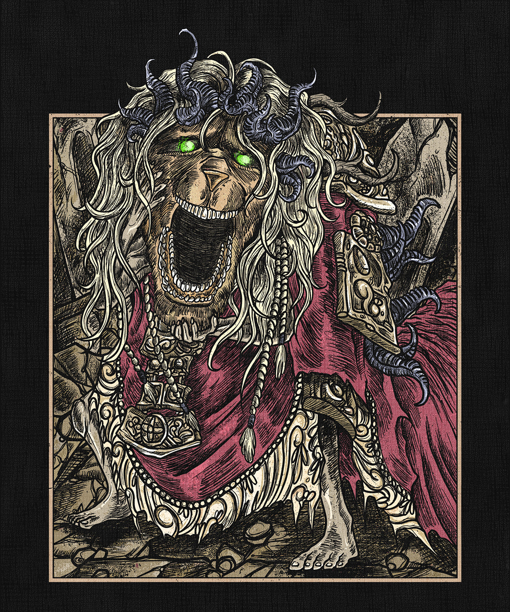 Concept Art of Elden Ring Divine Beast Dancing Lion Grim. The Divine Beast Dancing Lion is a fearsome Legend Boss in Elden Ring: Shadow of the Erdtree, found within Belurat, the Tower Settlement. Swift and unyielding, it strikes with devastating elemental attacks, testing the limits of both speed and endurance. While optional, this battle demands keen reflexes and unwavering determination. Revered as a celestial messenger, the Divine Beast channels the fury of the heavens.