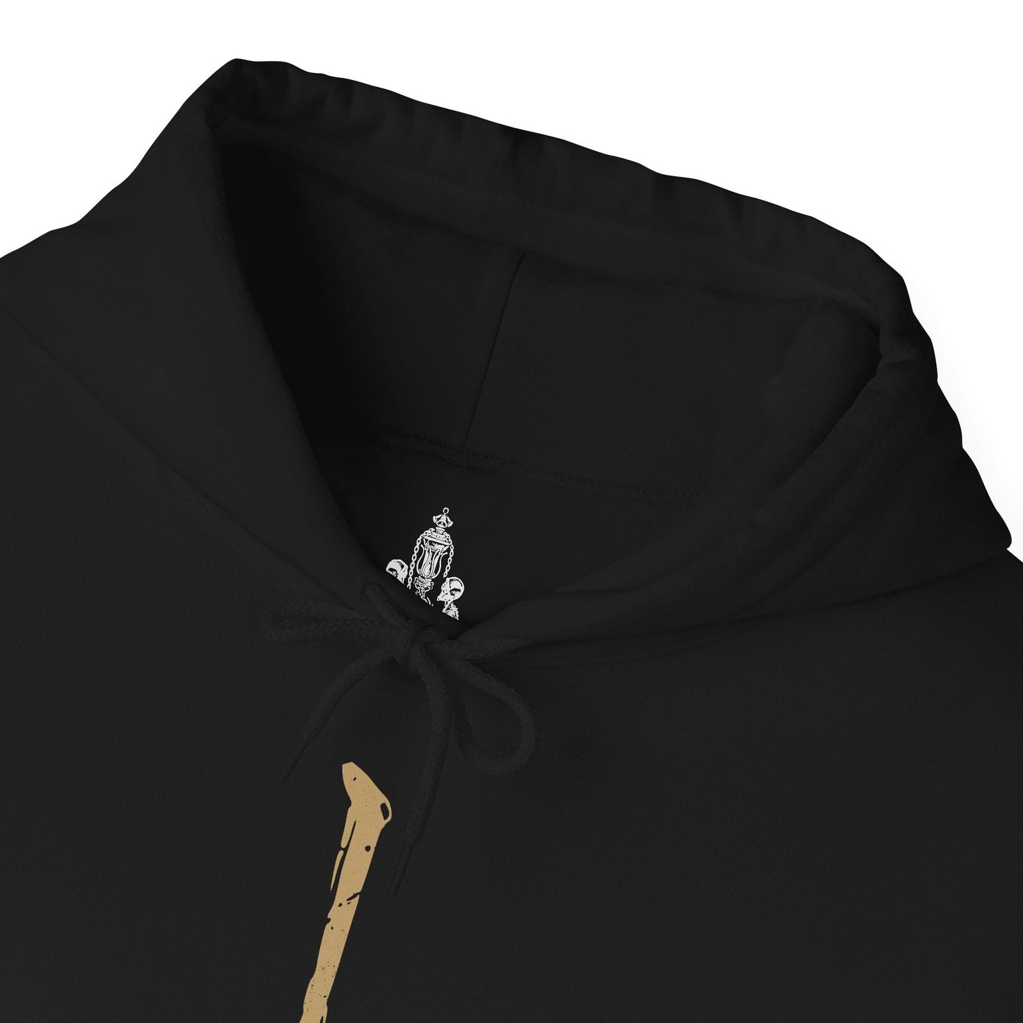 Folded Hooded Sweatshirt showcasing Lady Maria from Bloodborne, protector of the Astral Clocktower and one of the most revered figures in the Healing Church’s dark history. A master of the Rakuyo and descendant of Cainhurst blood, Maria is both graceful and brutal in combat. This design honors her melancholic story—torn between past sins and her vow to shield the secrets of the nightmare—making it a must-have for fans of Bloodborne’s gothic lore.