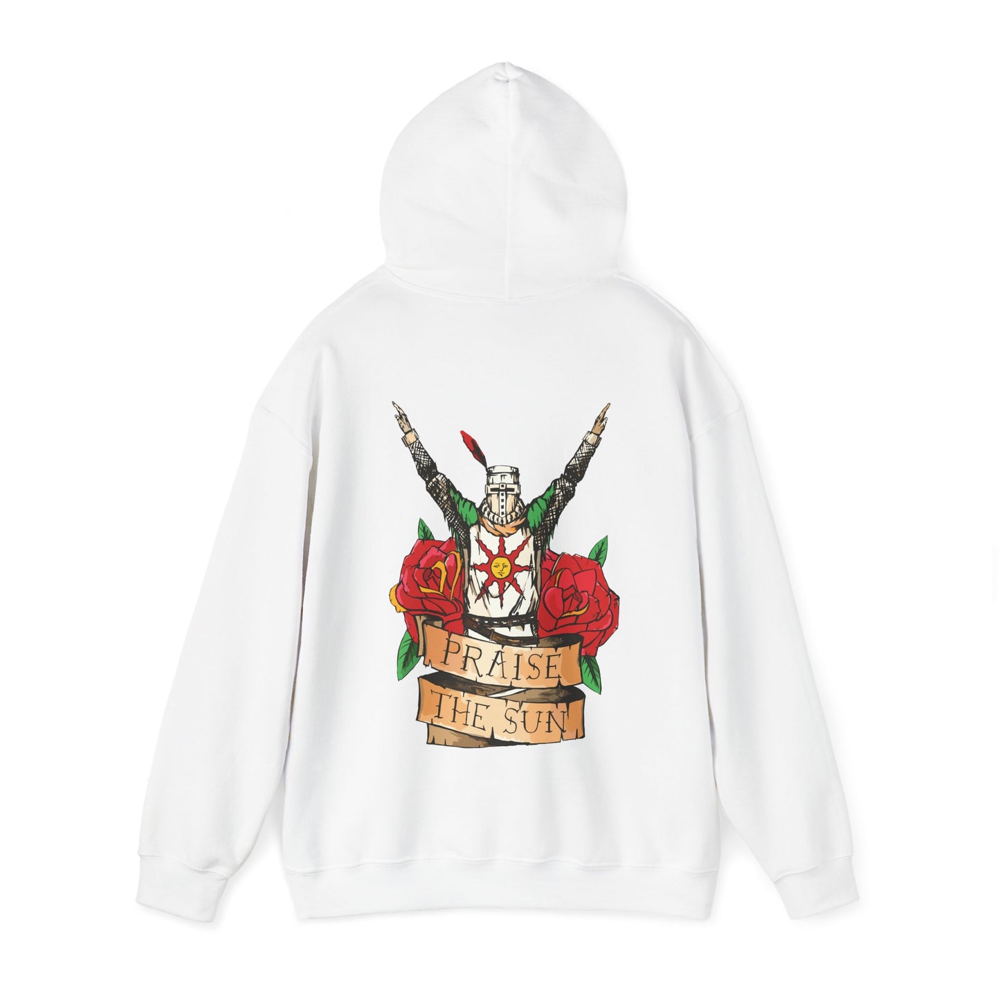 Dark Souls Solaire of Astora White Hooded Sweatshirt