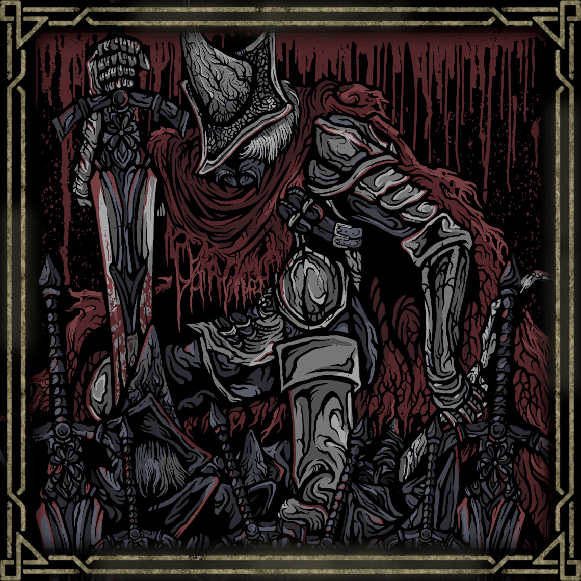 Artwork of Abyss Watchers Grim. The Abyss Watchers are a legion of undead warriors who swore to contain the Abyss at any cost. Inspired by Artorias the Abysswalker, they share a single soul and burn with relentless fury. Their iconic boss fight in Dark Souls III captures their tragic cycle of brotherly betrayal, sacrifice, and eternal war against the spreading darkness.