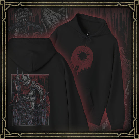 Thumbnail of a Hooded Sweatshirt showcasing the Abyss Watchers from Dark Souls 3, the tragic leaders of Farron’s Undead Legion. With their signature greatswords and blood-stained cloaks, they are forever locked in battle—even against one another—as they attempt to halt the Abyss’s spread. Their coordinated yet cursed movements reflect a shared soul torn apart by unending conflict and fading purpose.