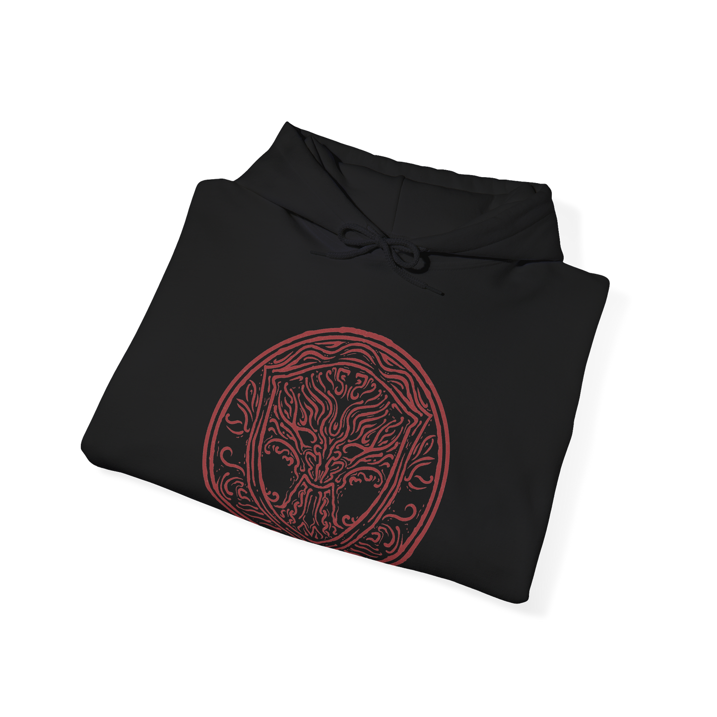 Image 6 of a Hooded Sweatshirt of Iron Fist Alexander standing proudly in Jarburg beneath a warm golden sky, his massive jar body covered in battle-worn cracks while flowers and greenery surround his feet. The peaceful village contrasts with his legendary warrior ambitions, capturing the humor, heart, and bravery of one of Elden Ring's most beloved characters. The composition celebrates adventure, friendship, and the warrior's unshakable resolve.
