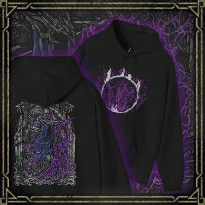 Thumbnail of a Hooded Sweatshirt showcasing Artorias the Abysswalker, the legendary knight from Dark Souls who ventured into the Abyss to halt its spread. Twisted by its corruption yet still driven by purpose, Artorias wields his massive greatsword with unmatched ferocity. The design highlights his torn armor and feral energy—an eternal symbol of fallen heroism and a fan-favorite figure of the series’ darkest lore.