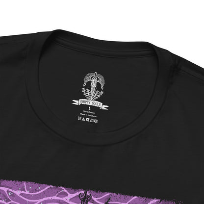 Folded T-shirt featuring Astel, Naturalborn of the Void from Elden Ring in a grim design, showcasing the cosmic and eerie creature with its otherworldly appearance, perfect for fans drawn to the dark mysteries of the Lands Between.