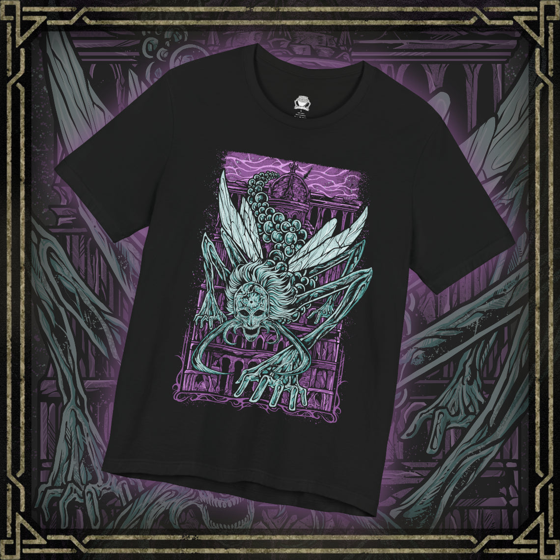 Thumbnail of a T-shirt featuring Astel, Naturalborn of the Void from Elden Ring in a grim design, showcasing the cosmic and eerie creature with its otherworldly appearance, perfect for fans drawn to the dark mysteries of the Lands Between.