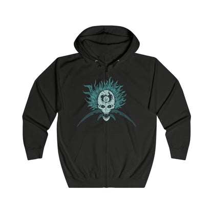 Image 4 of a Zip-up Hooded Sweatshirt featuring Astel, Naturalborn of the Void from Elden Ring, a cosmic horror born from the stars. With a body of glimmering chitin and celestial energy, Astel embodies the mysteries and terror of the cosmos. This design captures the being who once destroyed entire civilizations, symbolizing the vast, uncaring power that lies beyond the Erdtree.
