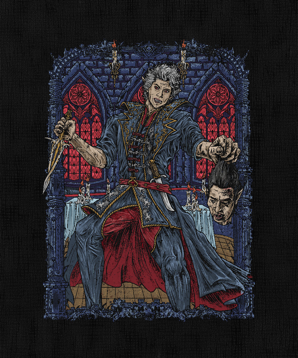 Concept Art of Baldurs Gate 3 Ascended Astarion and Cazador Szarr. The execution of Cazador Szarr marks Astarion’s darkest victory. As he ascends, the once-enslaved spawn becomes a true vampire lord, fueled by ambition and wrath. The decapitation is more than revenge — it is a transformation that reshapes Astarion’s identity, forcing players to confront the cost of survival when mercy is cast aside.