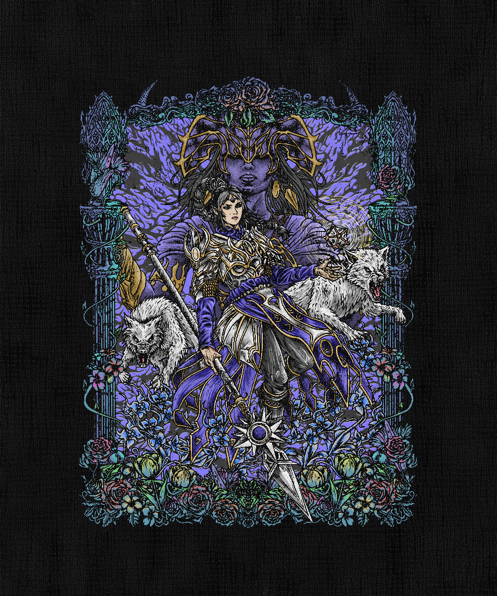 Concept Art of Baldurs Gate 3 Shadowheart Cleric of Shar. Shar, goddess of darkness and loss, claims Shadowheart as her chosen instrument. Through rituals of erasure and obedience, Shar molds her cleric into a weapon of silence and sorrow. Their bond is one of manipulation and control, making Shadowheart’s story a haunting exploration of religious trauma, free will, and the courage to defy a god.