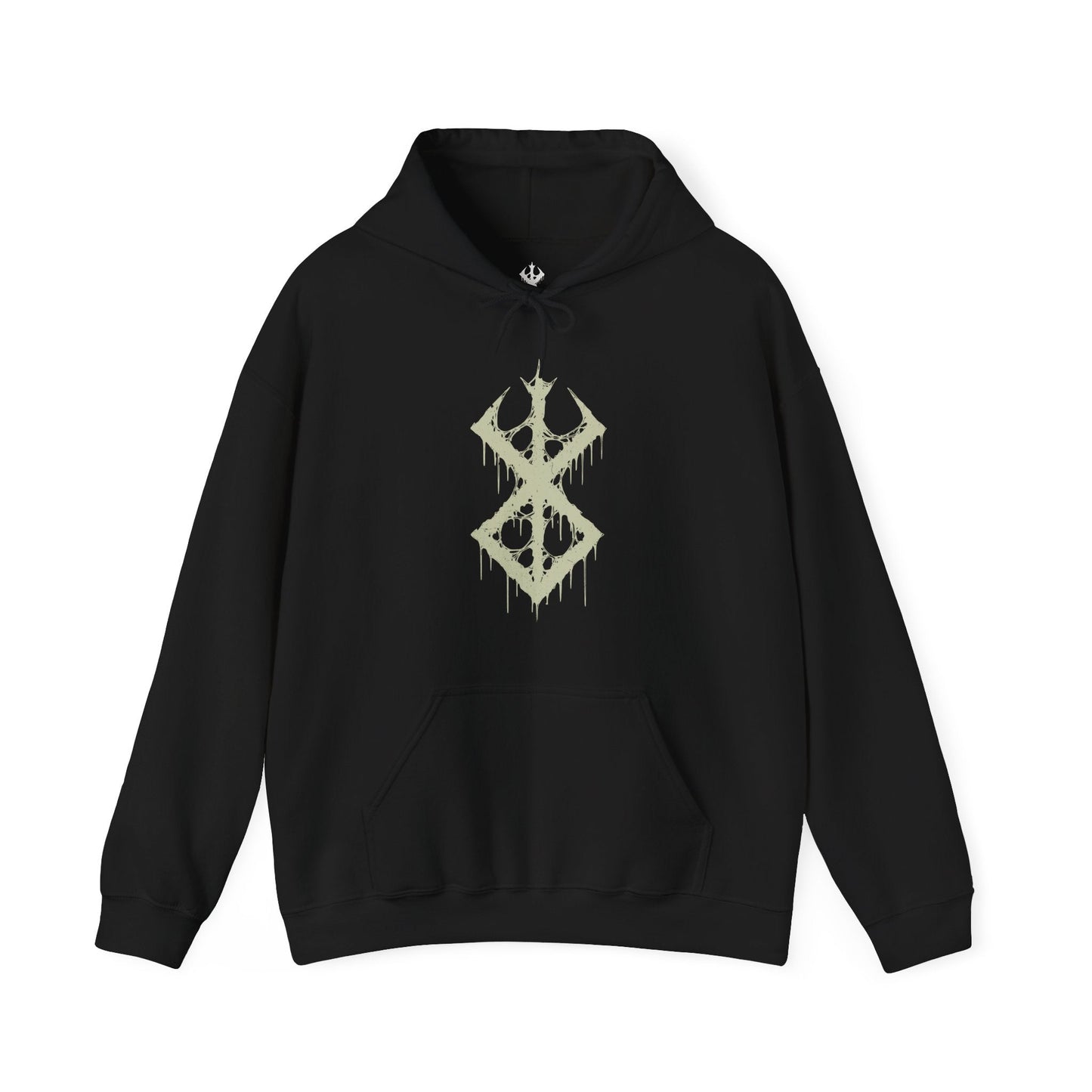Image 4 of a Hooded Sweatshirt showcasing the Beast of Darkness from Berserk, the monstrous force rooted deep in Guts’ soul. Erupting from within when he dons the Berserker Armor, this feral creature fuels his thirst for vengeance and threatens to consume his sanity. Cloaked in darkness and driven by pain, the Beast stands as a terrifying symbol of trauma, rage, and the inner demons Guts constantly battles on his brutal journey.