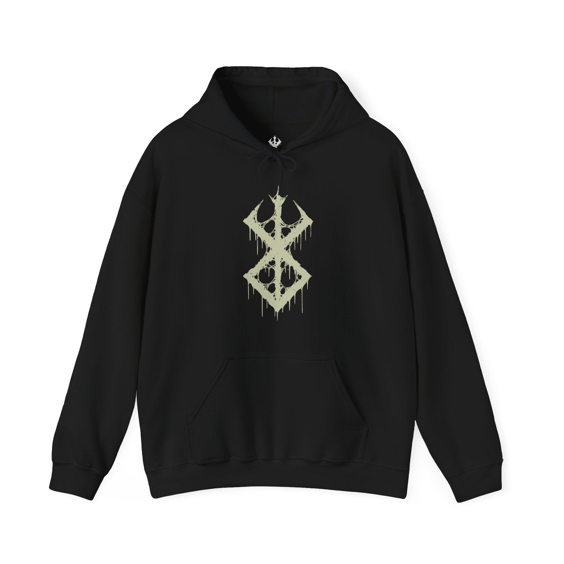 Image 4 of a Hooded Sweatshirt showcasing the Beast of Darkness from Berserk, the monstrous force rooted deep in Guts’ soul. Erupting from within when he dons the Berserker Armor, this feral creature fuels his thirst for vengeance and threatens to consume his sanity. Cloaked in darkness and driven by pain, the Beast stands as a terrifying symbol of trauma, rage, and the inner demons Guts constantly battles on his brutal journey.