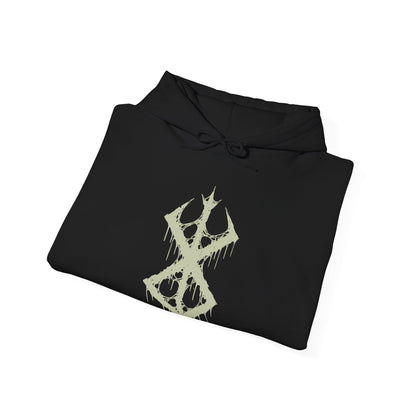 Image 6 of a Hooded Sweatshirt showcasing the Beast of Darkness from Berserk, the monstrous force rooted deep in Guts’ soul. Erupting from within when he dons the Berserker Armor, this feral creature fuels his thirst for vengeance and threatens to consume his sanity. Cloaked in darkness and driven by pain, the Beast stands as a terrifying symbol of trauma, rage, and the inner demons Guts constantly battles on his brutal journey.