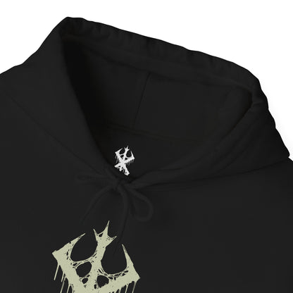 Folded Hooded Sweatshirt showcasing the Beast of Darkness from Berserk, the monstrous force rooted deep in Guts’ soul. Erupting from within when he dons the Berserker Armor, this feral creature fuels his thirst for vengeance and threatens to consume his sanity. Cloaked in darkness and driven by pain, the Beast stands as a terrifying symbol of trauma, rage, and the inner demons Guts constantly battles on his brutal journey.
