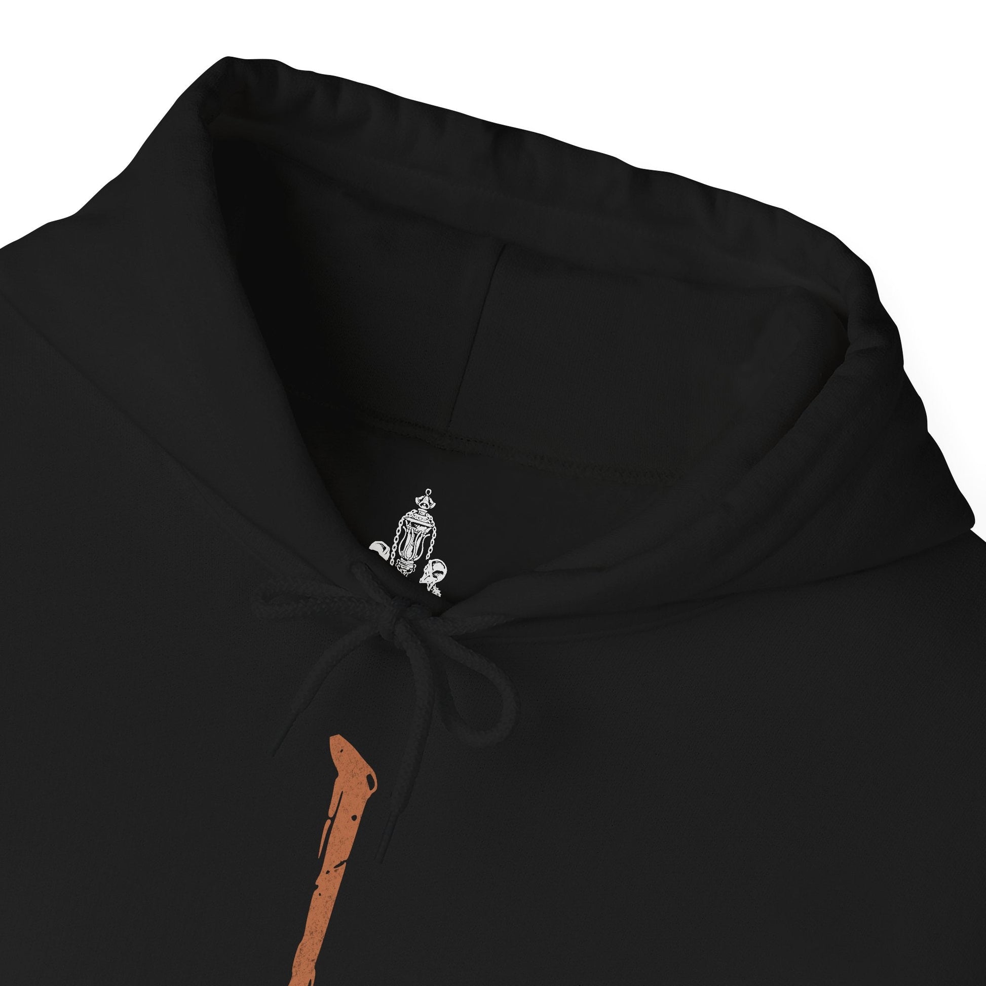 Folded Hooded Sweatshirt featuring the Cleric Beast from Bloodborne, the towering, grotesque abomination that haunts the Great Bridge of Yharnam. Once a devout cleric of the Healing Church, this beast has succumbed to the scourge, its massive, fur-covered body and twisted antlers embodying the horrors of transformation. With piercing roars and frenzied, clawed attacks, the Cleric Beast stands as a terrifying testament to Yharnam’s cursed faith. A must-have for fans of Bloodborne.