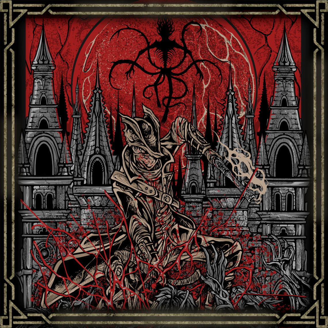 Fanart of Bloodborne Hunter of Yharnam. In Bloodborne, the Hunter of Yharnam embodies humanity’s obsession with blood and ascension. Bound to the Hunter’s Dream, they fight beasts, gods, and their own transformation. Their destiny—to end or perpetuate the Hunt—reveals the cycle of despair, enlightenment, and cosmic truth that defines Yharnam.