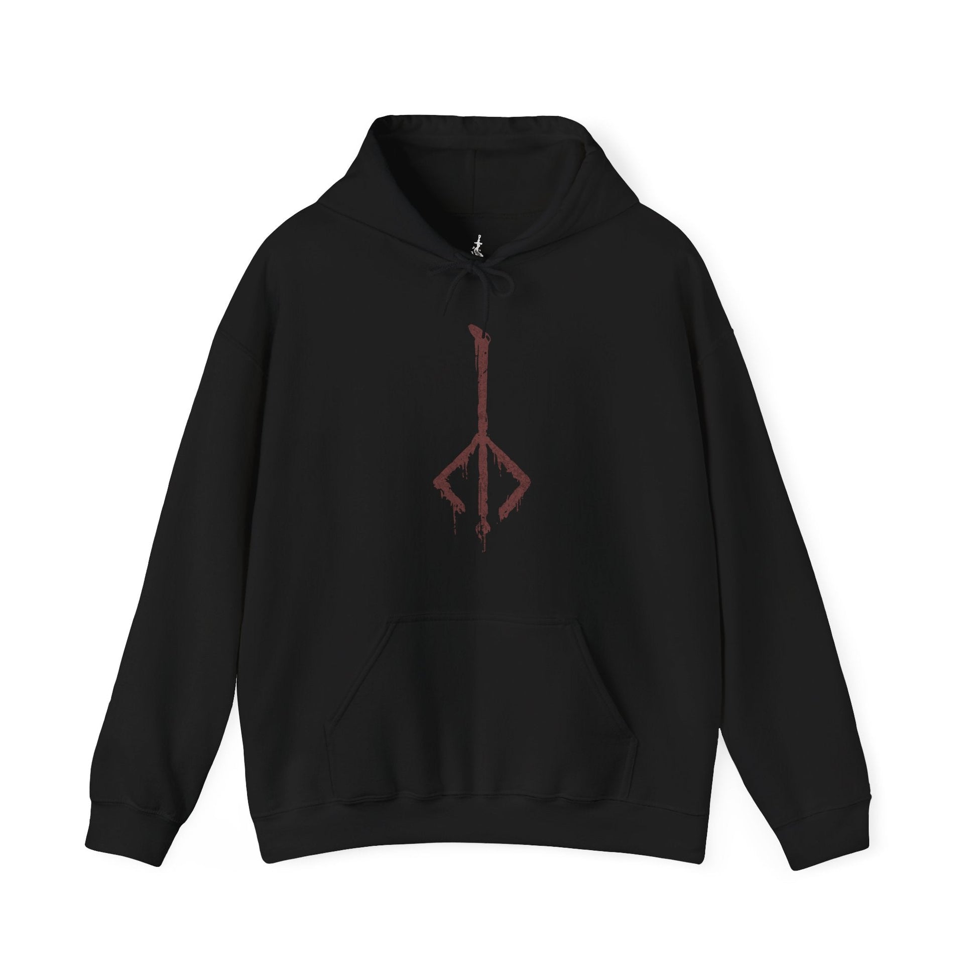 Image number 3 of a Black Hooded Sweatshirt featuring The Doll from Bloodborne, set in the serene yet eerie Hunter's Dream, perfect for fans who connect with her calm, ethereal presence and guiding role in the haunting world of Bloodborne.