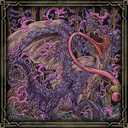Artwork of Chameleos the Mist Dragon. Chameleos is a mysterious Elder Dragon in the Monster Hunter series, renowned for its supernatural ability to become nearly invisible. Using its unique skin and mist-like powers, it can vanish from sight before striking unsuspecting hunters with its poisonous tongue and powerful tail. Its elusive nature and strange appearance make Chameleos one of the most distinctive Elder Dragons in the series.