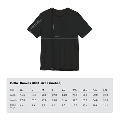Size chart of a T-shirt showcasing the Abyss Watchers from Dark Souls 3, the tragic leaders of Farron’s Undead Legion. With their signature greatswords and blood-stained cloaks, they are forever locked in battle—even against one another—as they attempt to halt the Abyss’s spread. Their coordinated yet cursed movements reflect a shared soul torn apart by unending conflict and fading purpose.