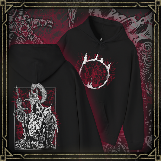 Thumbnail of a Hooded Sweatshirt featuring Artorias the Abysswalker from Dark Souls in a gritty design, capturing his battle-worn appearance and fierce determination, perfect for fans who admire his tragic heroism and legendary struggle against the Abyss.