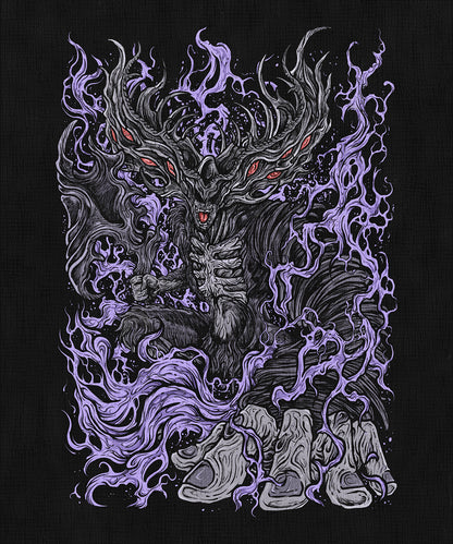 Concept Art of Dark Souls Manus Father of the Abyss. In Dark Souls, Manus is the ancient being behind the spread of the Abyss. Once human, his fragmented humanity turned violent, spawning darkness that warped time and consumed Oolacile.