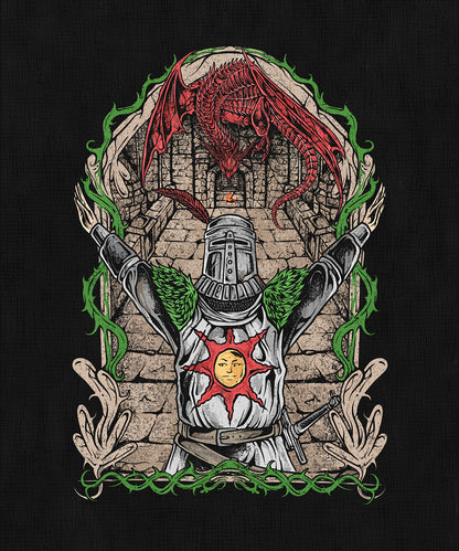 Concept Art of Dark Souls Solaire of Astora. Solaire of Astora is a noble knight of the Sunlight covenant in Dark Souls, praised for his unwavering optimism and iconic quest to find his own sun. Offering jolly cooperation in the darkest places, Solaire embodies hope and camaraderie in a world ruled by despair, becoming one of the game’s most iconic figures.