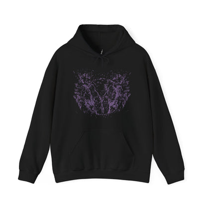Image 4 of a Dark Souls Hooded Sweatshirt featuring Darkeater Midir, an ancient dragon forged for war against the Abyss. Despite his divine mission, centuries of consuming darkness have twisted him into a monstrous shadow of his former self. This design honors his epic scale, tragic fall, and the haunting beauty of one of the game’s most challenging battles.