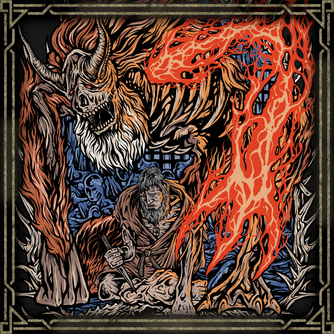 Wallpaper of Demon of Hatred. Once a shinobi known as Orangutan, the Sculptor abandoned killing to escape becoming Shura. Yet the flames of resentment and suffering never left him. When war reignites Ashina, his suppressed rage erupts, transforming him into the Demon of Hatred, a living embodiment of sorrow, karma, and the cost of endless conflict.