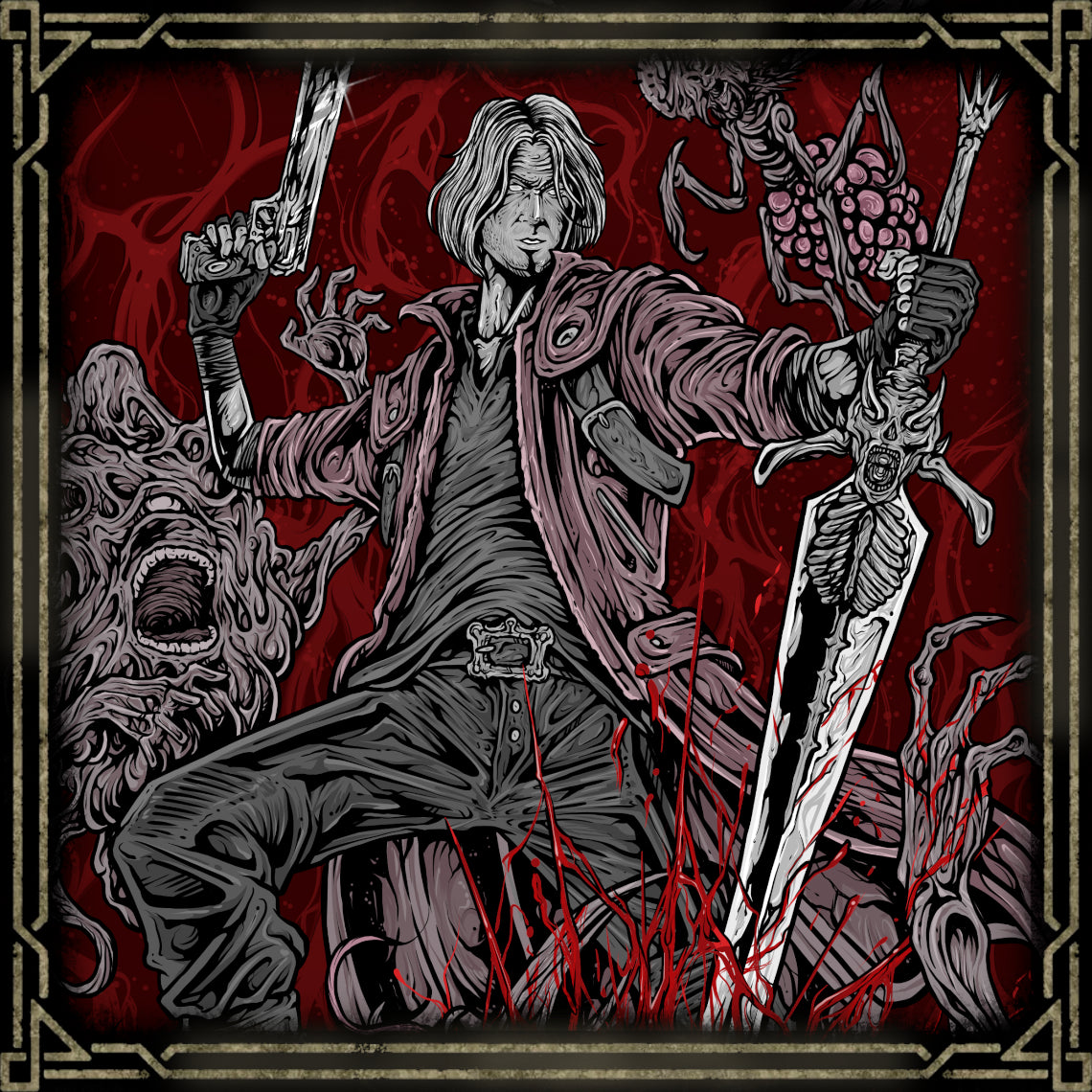 Wallpaper of Devil May Cry Dante. In Devil May Cry 5, Dante showcases his full mastery of combat, blending swordplay, firearms, and Devil Trigger transformations. Facing powerful enemies like Urizen, he embodies the series’ signature mix of fast-paced action and stylish combos, proving why he remains the ultimate devil hunter.