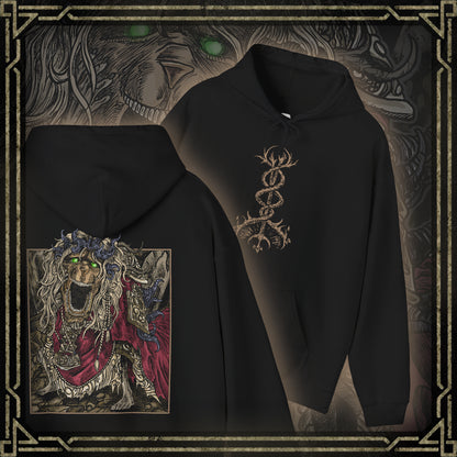 Thumbnail of a Hooded Sweatshirt featuring the Divine Beast Dancing Lion from Elden Ring Shadow of the Erdtree, blending majestic and powerful imagery, perfect for fans who appreciate mythical creatures and epic battles in the Lands Between.
