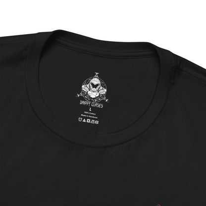 Folded T-shirt artwork depicting the Doom Slayer charging through a war-torn medieval landscape, crushing demons beneath armored boots while wielding ancient, rune-etched weapons. Castles burn in the distance as portals to Hell tear open across the sky. This design reflects relentless aggression, apocalyptic warfare, and the Slayer’s eternal crusade against the forces of darkness.