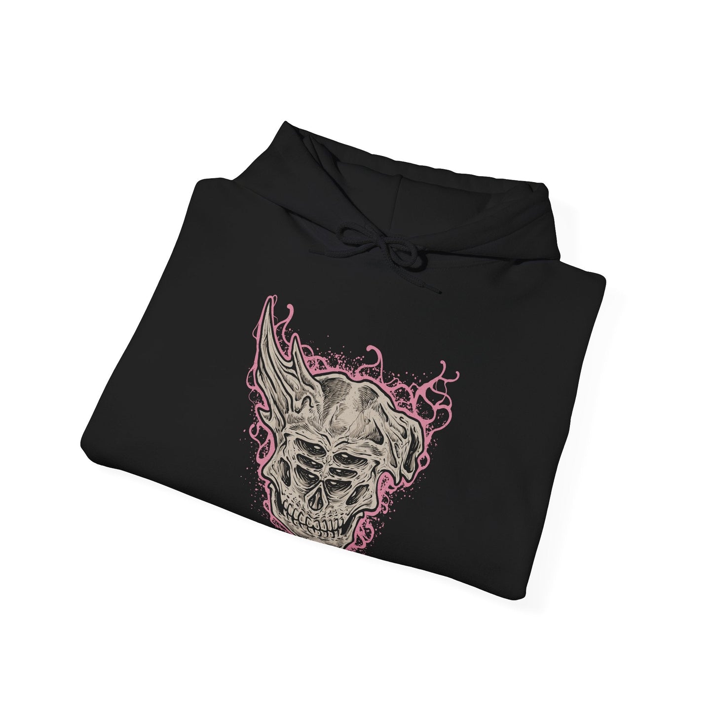 Image 6 of a Hooded Sweatshirt design of Dreglord from Elden Ring Nightreign, an immense mound of flesh, skeletal remains, and discarded debris animated by an obsessive determination to endure. Its grotesque silhouette rises from the darkness as fragments of countless fallen beings merge into a single unstoppable entity. The design highlights Dreglord's eerie immortality, communal resentment, and grotesque nature beyond all known forms of life.