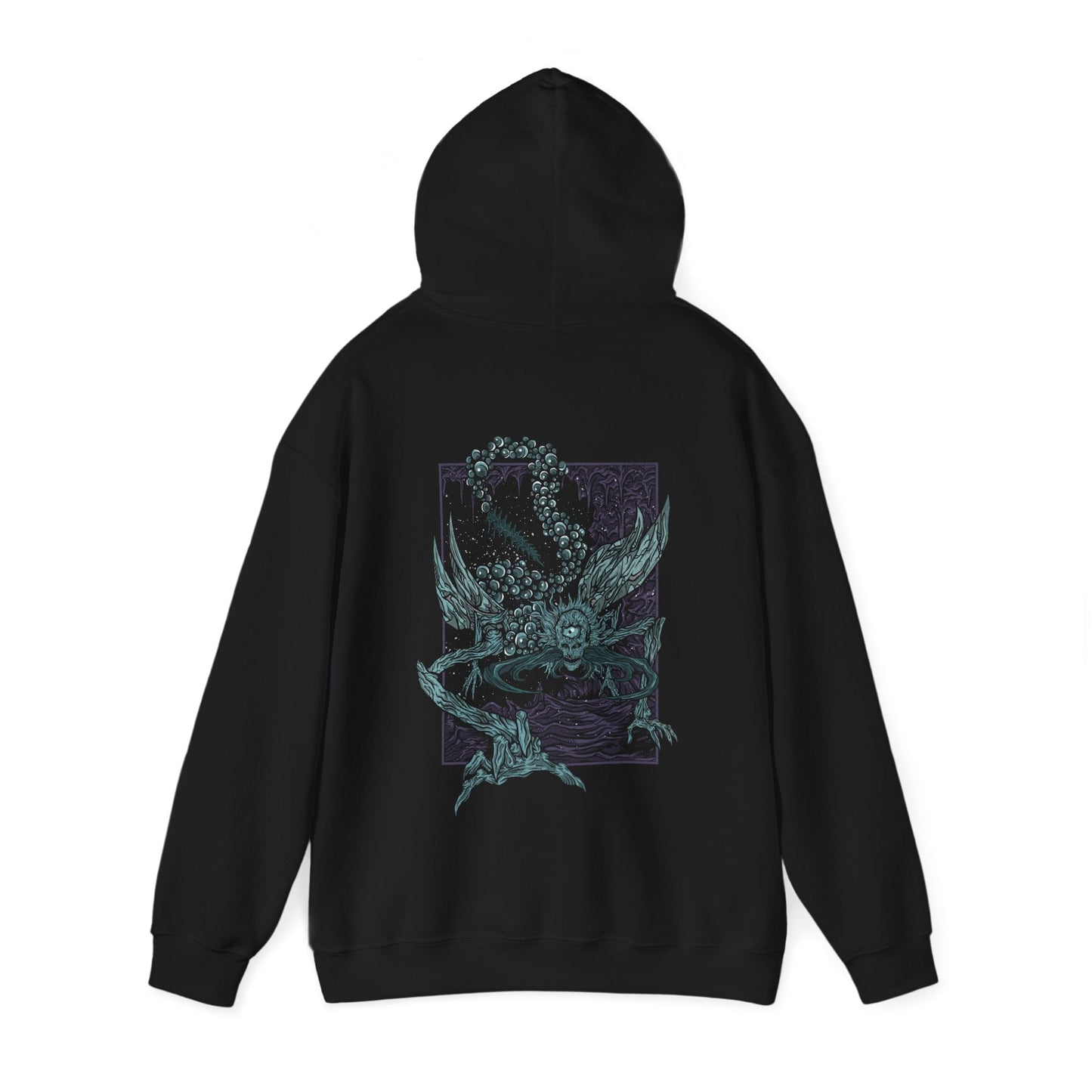 Image number 4 of a Hooded Sweatshirt featuring Astel, Naturalborn of the Void from Elden Ring in a grim design, showcasing the cosmic and eerie creature with its otherworldly appearance, perfect for fans drawn to the dark mysteries of the Lands Between.