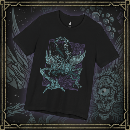 Thumbnail of a T-shirt featuring Astel, Naturalborn of the Void from Elden Ring in a grim design, showcasing the cosmic and eerie creature with its otherworldly appearance, perfect for fans drawn to the dark mysteries of the Lands Between.