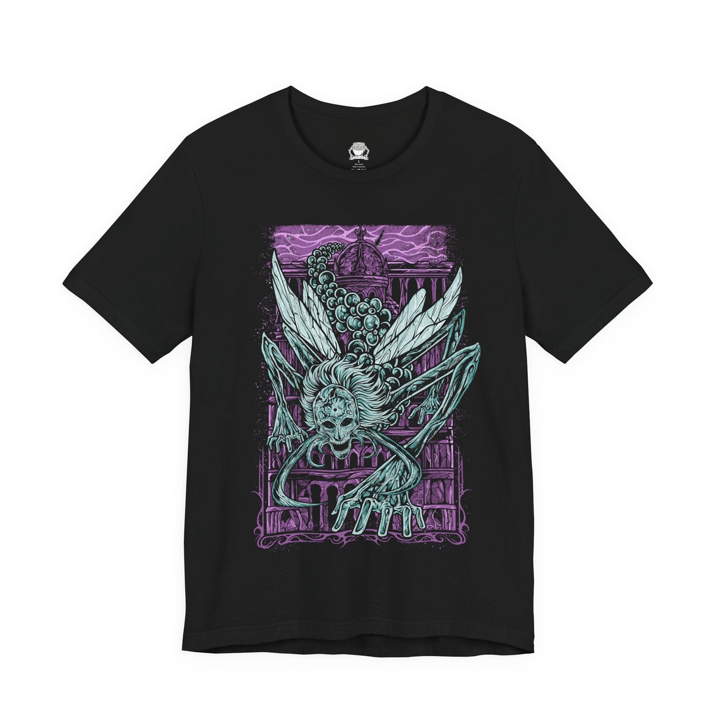 Image 4 of a T-shirt featuring Astel, Naturalborn of the Void from Elden Ring in a grim design, showcasing the cosmic and eerie creature with its otherworldly appearance, perfect for fans drawn to the dark mysteries of the Lands Between.
