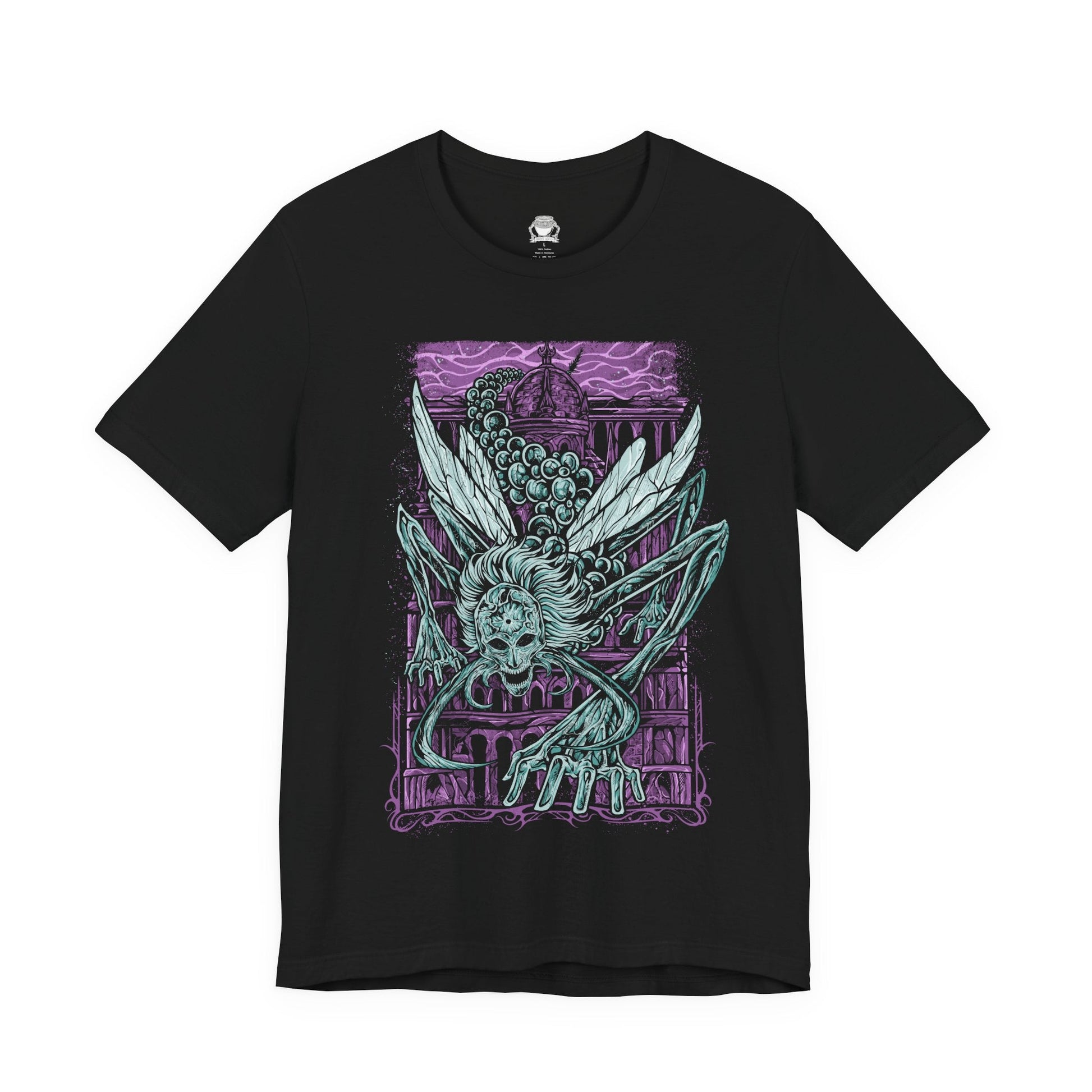 Image 4 of a T-shirt featuring Astel, Naturalborn of the Void from Elden Ring in a grim design, showcasing the cosmic and eerie creature with its otherworldly appearance, perfect for fans drawn to the dark mysteries of the Lands Between.