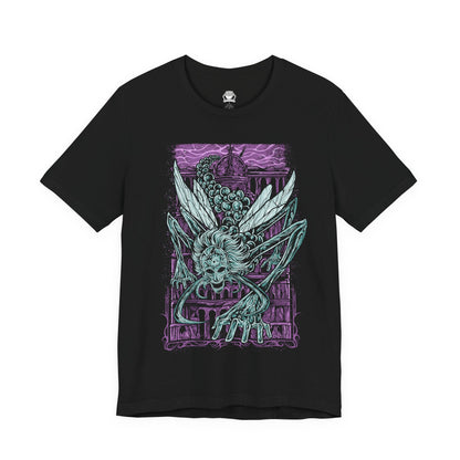 Image 4 of a T-shirt featuring Astel, Naturalborn of the Void from Elden Ring in a grim design, showcasing the cosmic and eerie creature with its otherworldly appearance, perfect for fans drawn to the dark mysteries of the Lands Between.