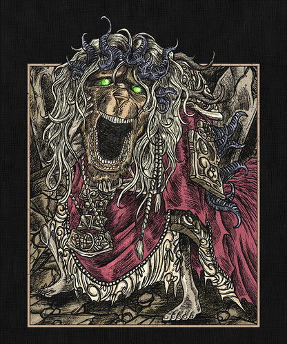 Artwork of Elden Ring Divine Beast Dancing Lion Grim. Divine Beast Dancing Lion is a powerful Legend Boss in Elden Ring: Shadow of the Erdtree, encountered in Belurat, the Tower Settlement. Agile and relentless, it unleashes a wide range of elemental attacks with stunning speed and ferocity. Though entirely optional, this encounter tests both reflexes and resolve. Said to be a messenger of the heavens, the Divine Beast’s fury mirrors the chaos of the skies.