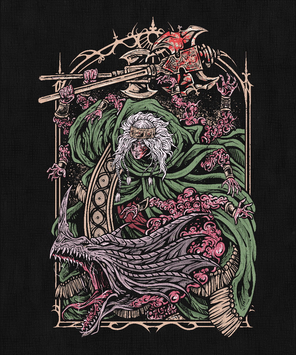Wallpaper of Elden Ring Godrick the Grafted. Ruling Stormveil with cruelty, Godrick embodies corruption and weakness hidden behind stolen power. By grafting severed limbs, he sought to match the might of his forebears, but became a mockery of the Golden Lineage. His boss fight marks a crucial step in the Tarnished’s rise in the Lands Between.