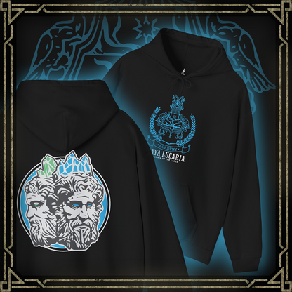 Thumbnail of a Hooded Sweatshirt featuring the sigil of Raya Lucaria Academy from Elden Ring, symbolizing the prestigious institution of sorcery in the Lands Between, ideal for fans drawn to the mysteries and magical lore of the academy.