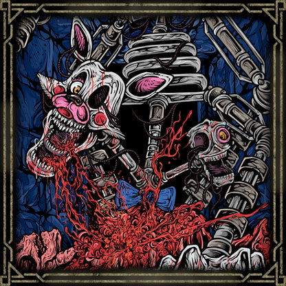 Artwork of Five Nights at Freddy's Mangle. Mangle is one of the most disturbing animatronics in Five Nights at Freddy's 2, appearing as a heavily dismantled version of Toy Foxy. Rebuilt repeatedly by children at Freddy Fazbear’s Pizza, Mangle became a tangled mass of exposed wires, endoskeleton parts, and glowing eyes, turning a once-friendly mascot into a terrifying symbol of broken innocence.