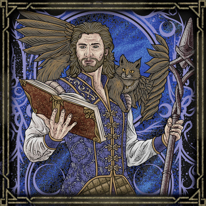 Wallpaper of Gale the Wizard of Waterdeep. Known as the Wizard of Waterdeep, Gale combines sharp intellect with immense magical talent. His past devotion to Mystra shaped his destiny, but one reckless act bound him to unstable arcane energy. In Baldur's Gate 3, Gale’s journey explores ambition, regret, and the relentless pursuit of magical mastery.