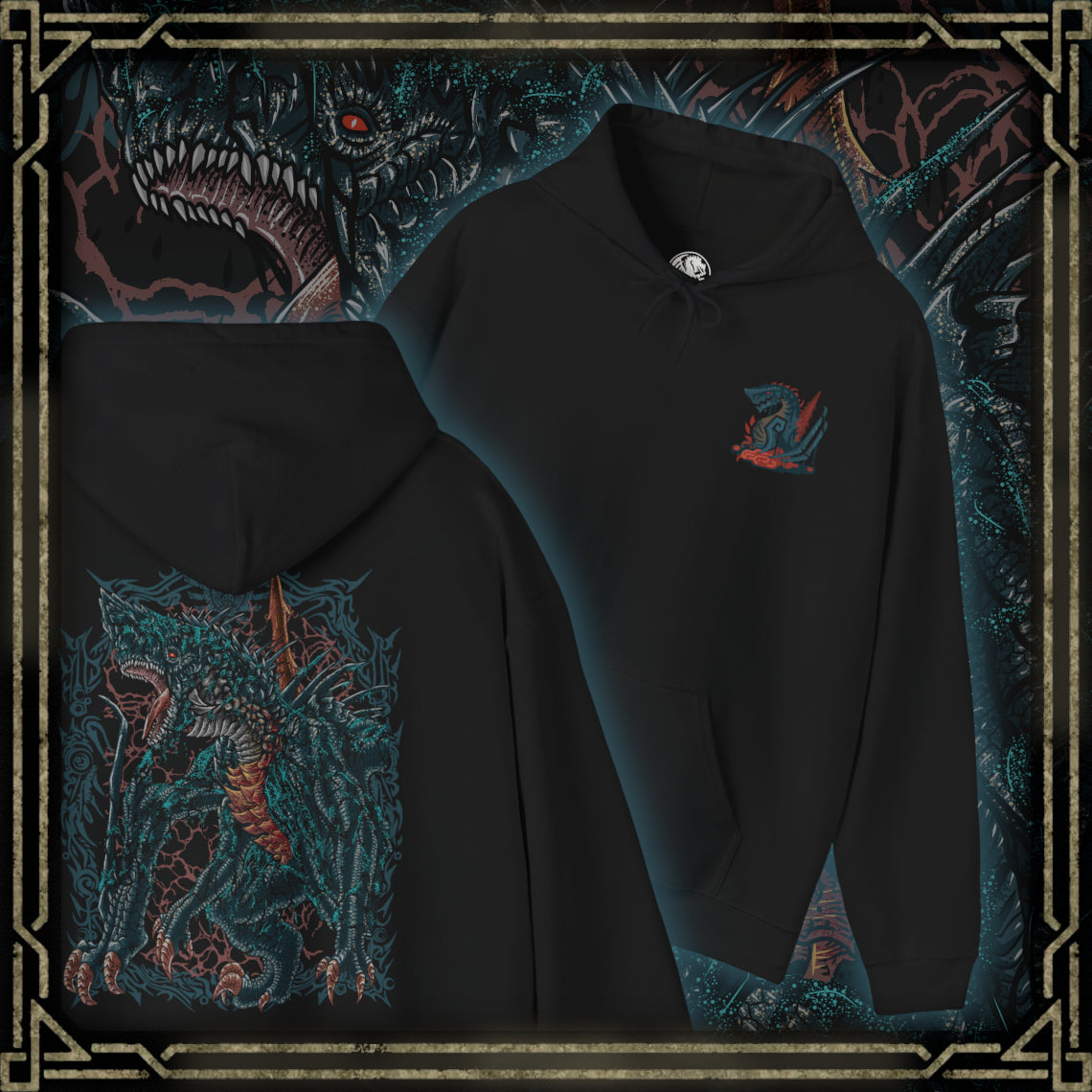 Gogmazios the Halberd Dragon Hooded Sweatshirt – Drippy Souls