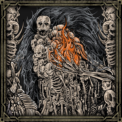 Wallpaper of Gravelord Nito. Gravelord Nito is one of the original Lords who claimed a Soul of the First Flame. As the embodiment of death, he spreads miasma and disease. Dwelling in the Tomb of the Giants, Nito rules over death itself, wielding necromantic power and commanding legions of skeletons.