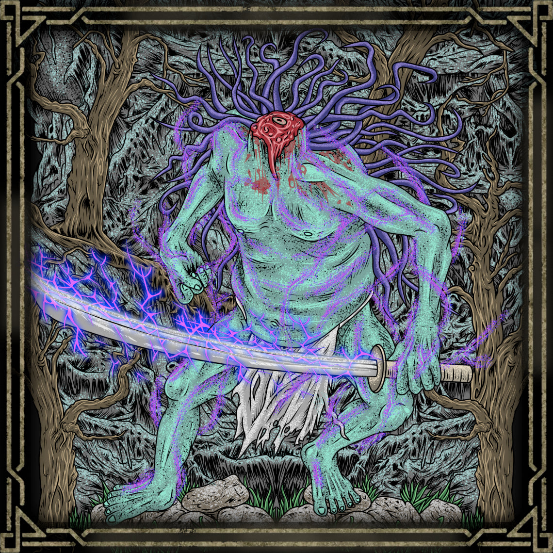 Artwork of Headless. Hidden deep within mist-covered forests, the Headless are terrifying apparitions that prey upon warriors’ fear. These decapitated spirits wield corrupted blades and drain vitality with cursed terror, embodying fallen heroes stripped of identity. Encountering the Headless in the woods reflects Sekiro’s themes of death, lingering regret, and the unnatural consequences of immortality.