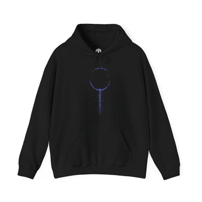 Image 4 of a Elden Ring Nightreign Hooded Sweatshirt featuring Heolstor the Nightlord, the cursed knight who rose alone from a grave of fallen warriors. Now master of the Night’s Tide, he summons abominations and champions from other worlds to spread darkness across the Lands Between. This design embodies the despair, power, and myth of one of the game’s most fearsome lords.