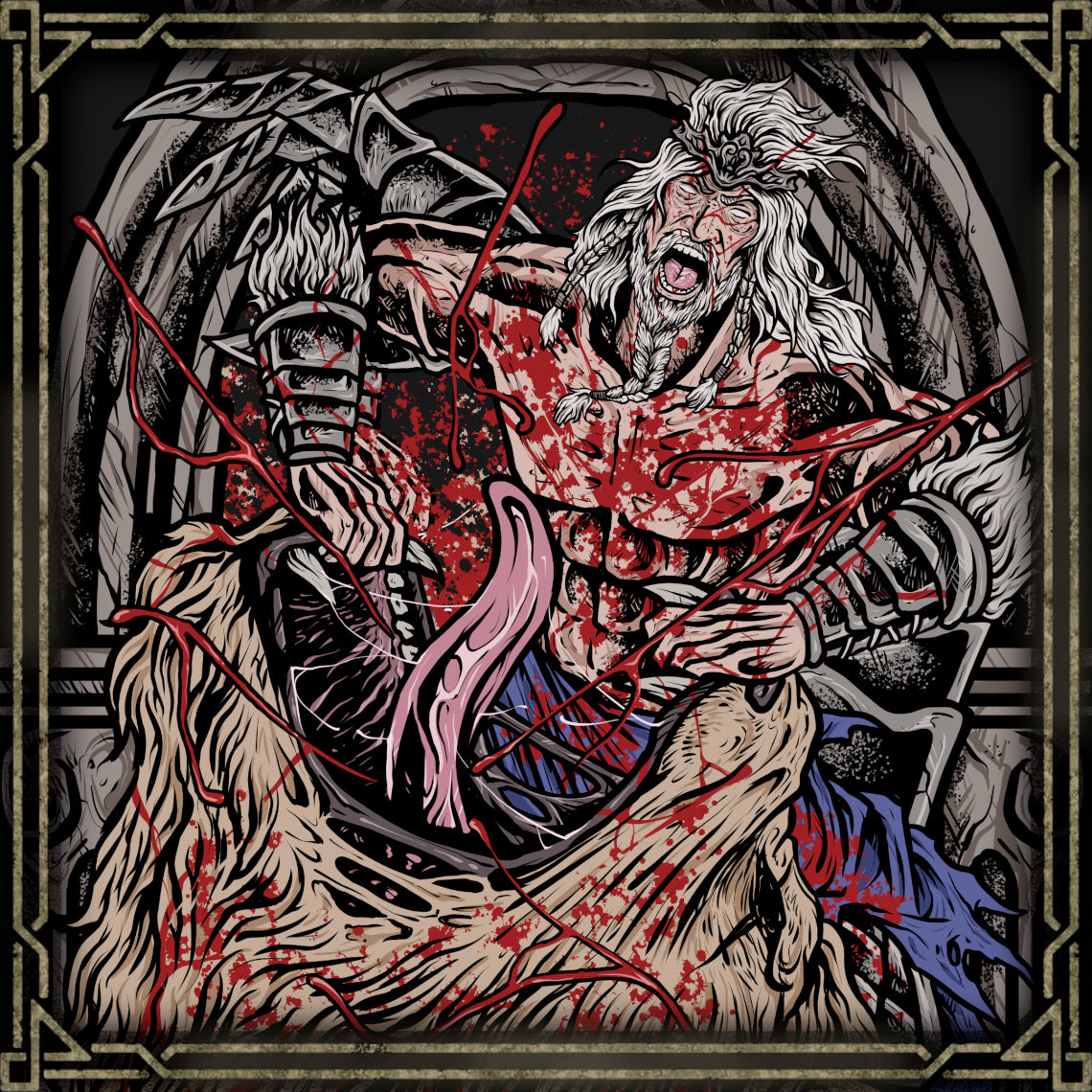 Concept Art of Hoarah Loux. Hoarah Loux represents the primal warrior hidden beneath the regal identity of Godfrey in Elden Ring. After conquering countless enemies as a fearsome chieftain, he became Marika's champion and the first Elden Lord. Yet beneath the crown remained the ruthless fighter known as Hoarah Loux—a warrior who ultimately abandons restraint and faces the Tarnished with nothing but his fists, fury, and legendary strength.