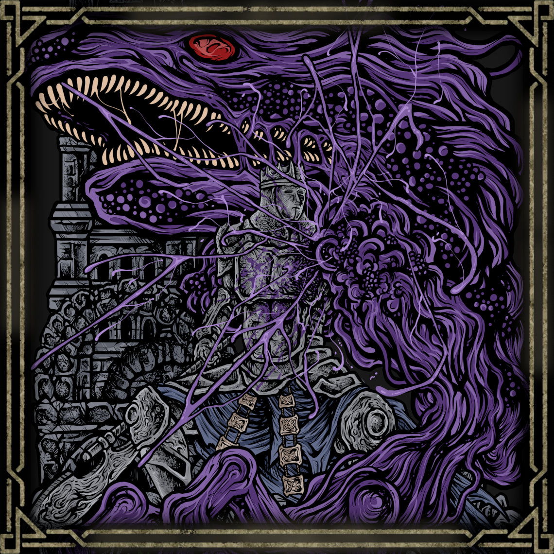 Artwork of Iudex Gundyr. Iudex Gundyr stands as the first great trial awaiting the Ashen One in Dark Souls III. Once a mighty warrior destined to become a Lord of Cinder, Gundyr arrived too late to link the First Flame and was instead bound to serve as a judge for those who would follow. During battle, a black, serpentine manifestation of corruption bursts from his body, transforming the imposing knight into a monstrous force that overwhelms the unprepared.