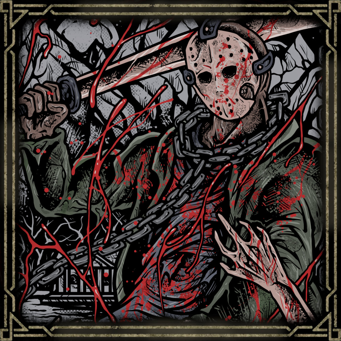 Concept Art of Jason Vorhees the Butcher of Crystal Lake. The legend of Jason Vorhees is inseparable from Camp Crystal Lake, where his story of death and revenge began. As the central figure of the Friday the 13th, Jason represents relentless terror, returning again and again to claim new victims in the woods that defined his nightmare legacy.